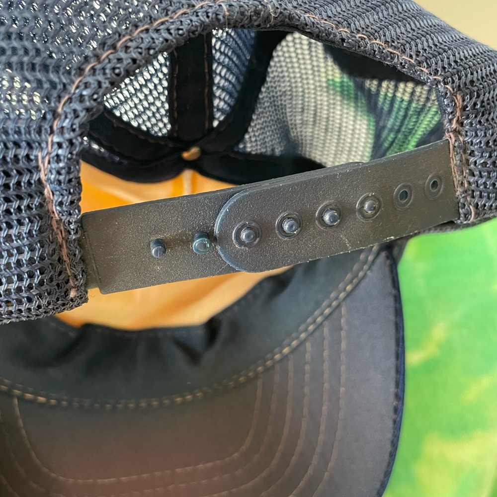 Vintage F.O.P Trucker Hat Mesh SnapBack Cap Thanks for Not Smoking Enamel Pins - Picture 8 of 10
